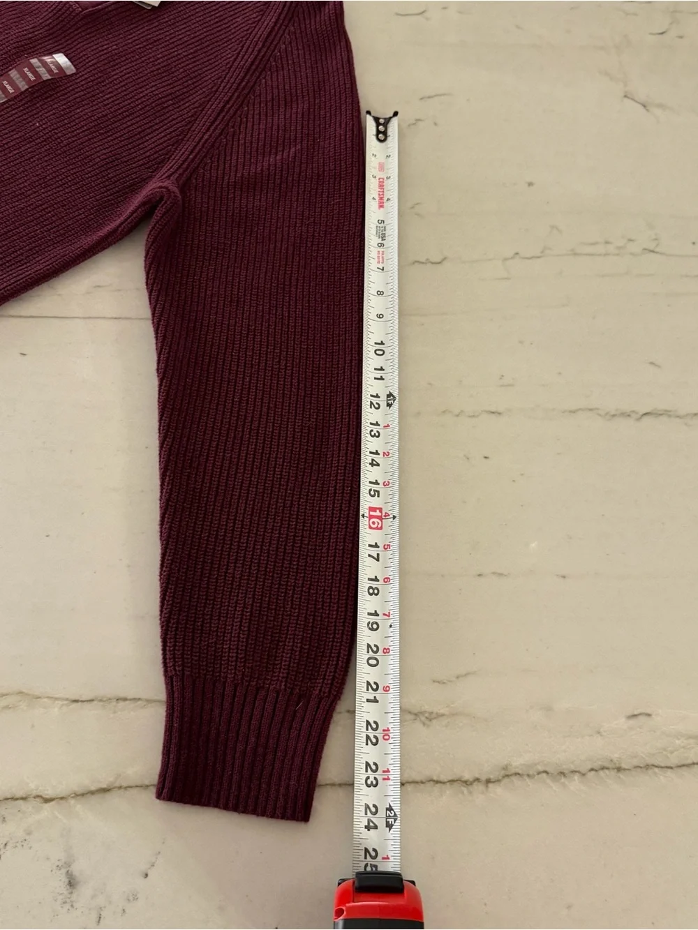 Eddie Bauer Sweater Mens Red Maroon Pullover Quarter Zip Size XL NWT